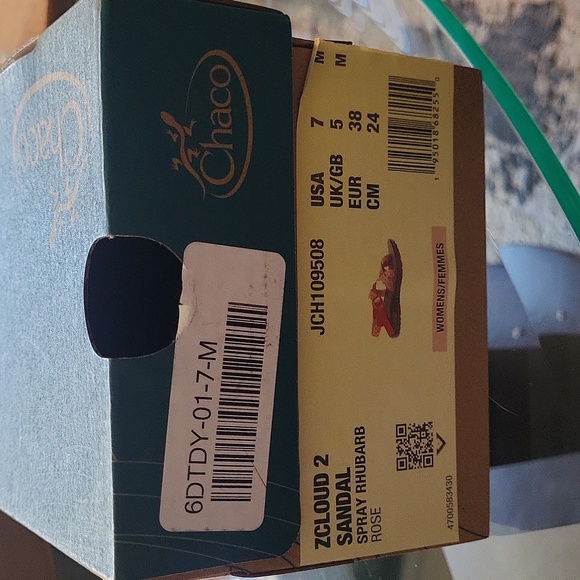 Chaco ZCloud 2 Sandal in Spray Rhubarb NEW in Box! - Picture 7 of 7